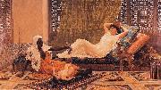 Frederick Goodall A New Light in the Harem oil painting
